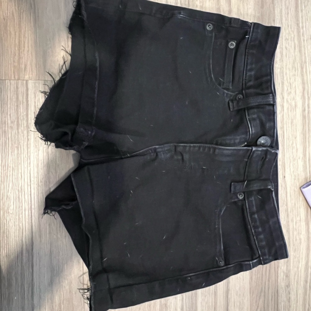 Women's Black Denim Shorts